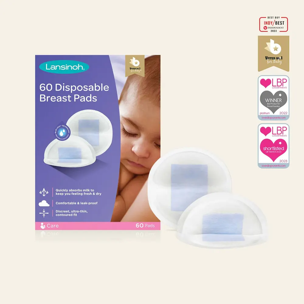 Shop Lansinoh Disposable Nursing Breast Pads Honeycomb - 60 Pcs Pack online with free cod in Pakistan