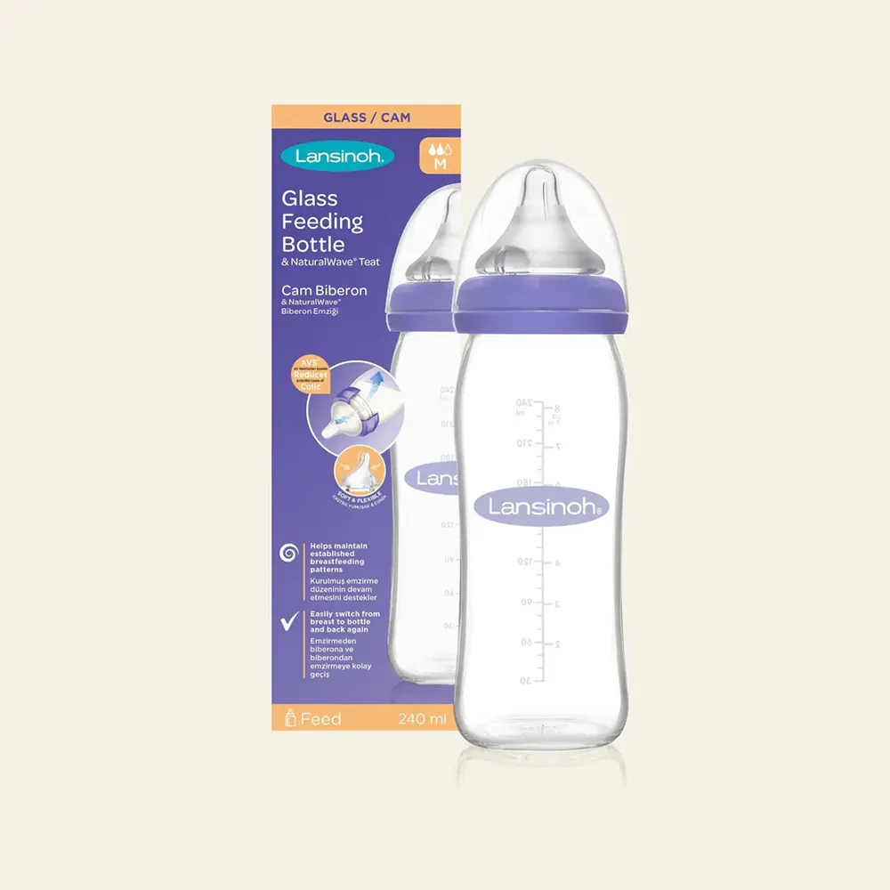 Shop Lansinoh Glass Feeding Bottle 240ml online in Pakistan at best price with COD
