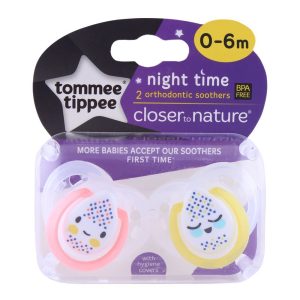 Buy Tommee Tippee Closer To Nature Breast Like Soother, Pack of 2, (0-6  months) - Soothers & Teethers