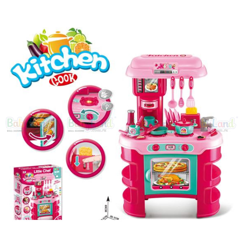 Kids Little Chef Game Toy Set - Pink