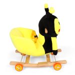2 In 1 Bee Rocking Chair with Wheels