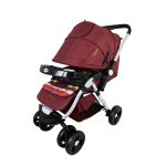 Gold Baby 6 wheels Stroller – Mehroon