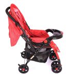 Gold Baby 6 wheels Stroller – Red